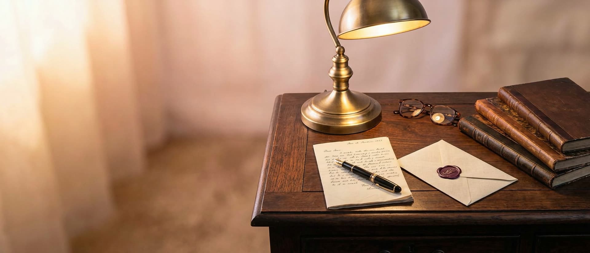 The finished letter at dawn — the plan